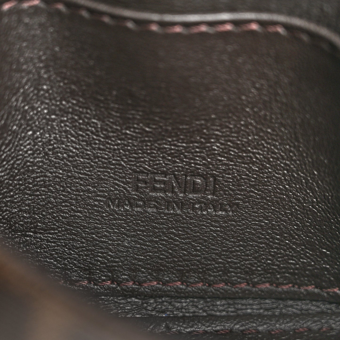 Glazed Fabric FF 1974 Nano Baguette Charm Mogano Panna