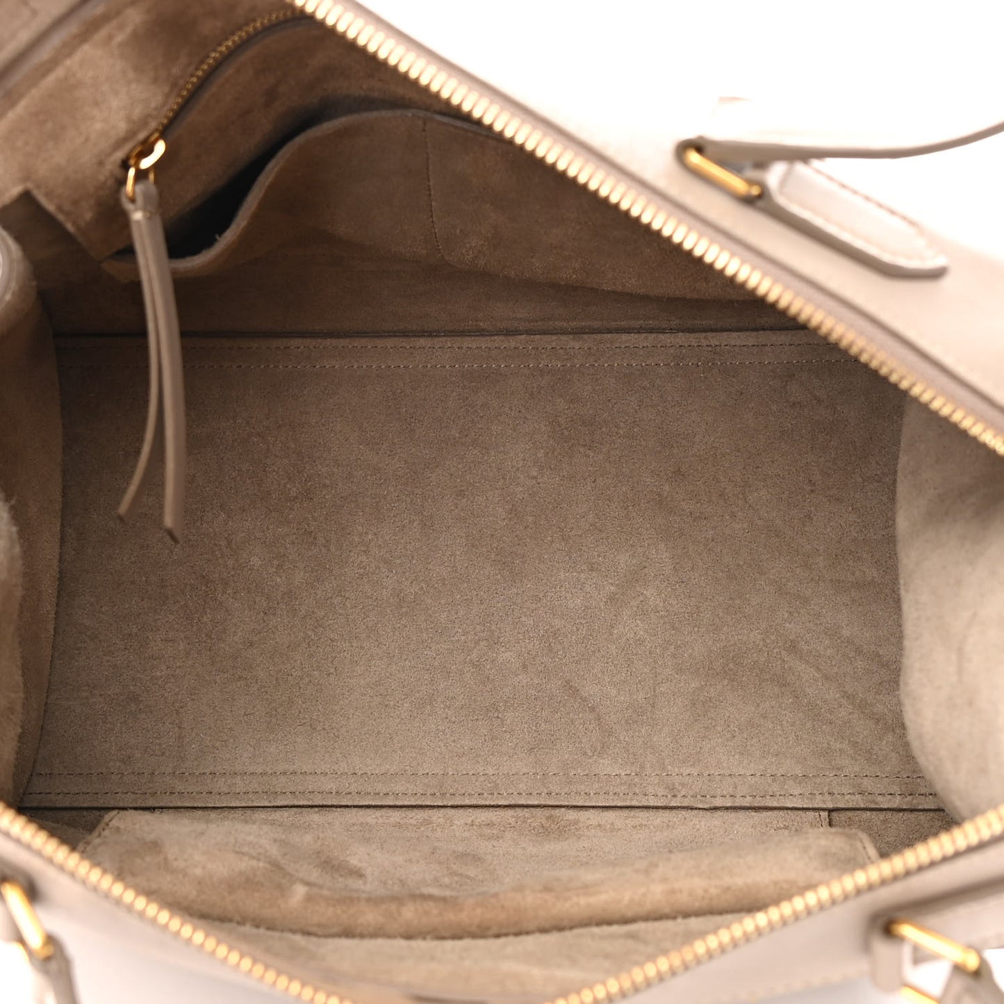 Smooth Calfskin Small Ring Bag Light Taupe