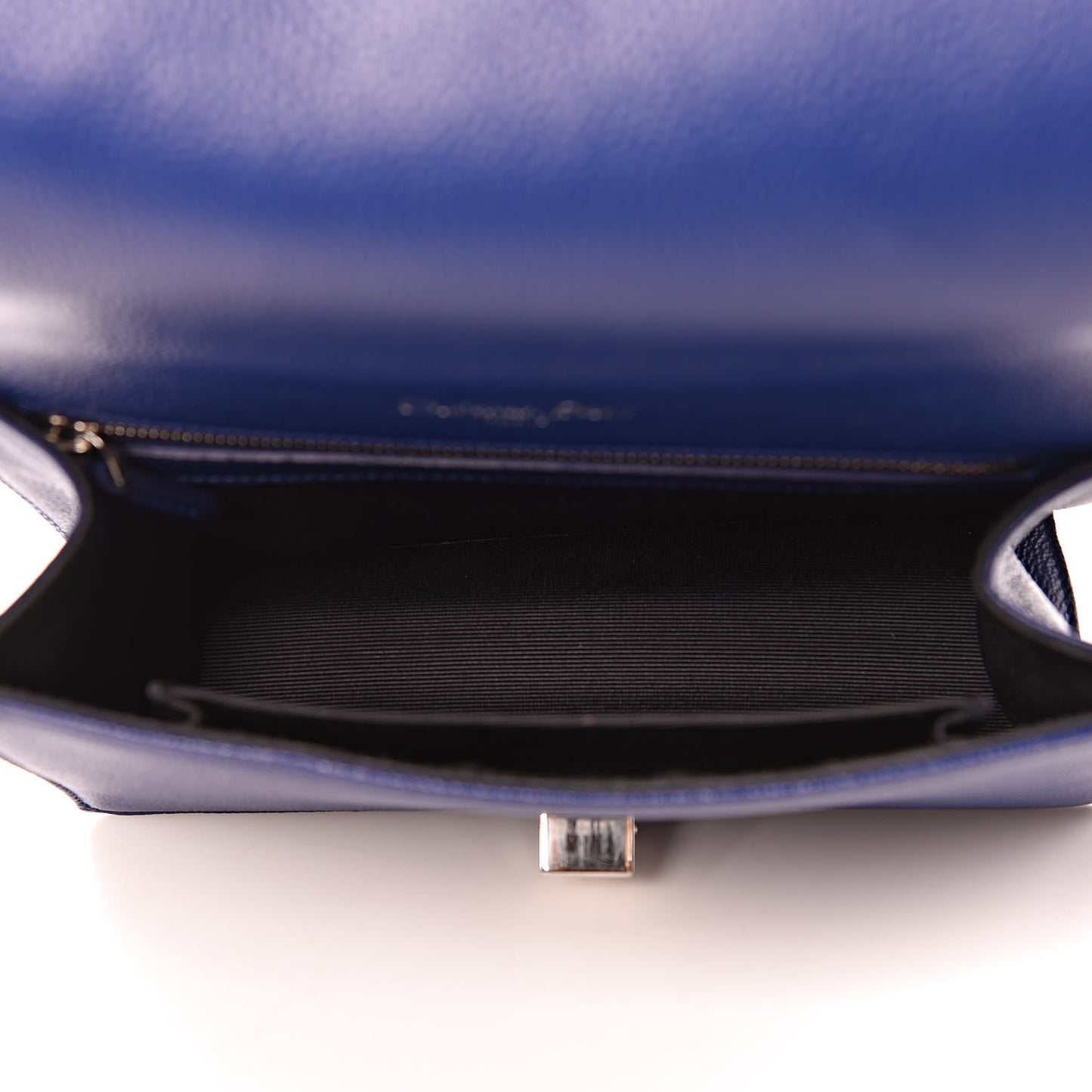 Grained Calfskin Small Diorama Flap Bag Bleu De Minuit