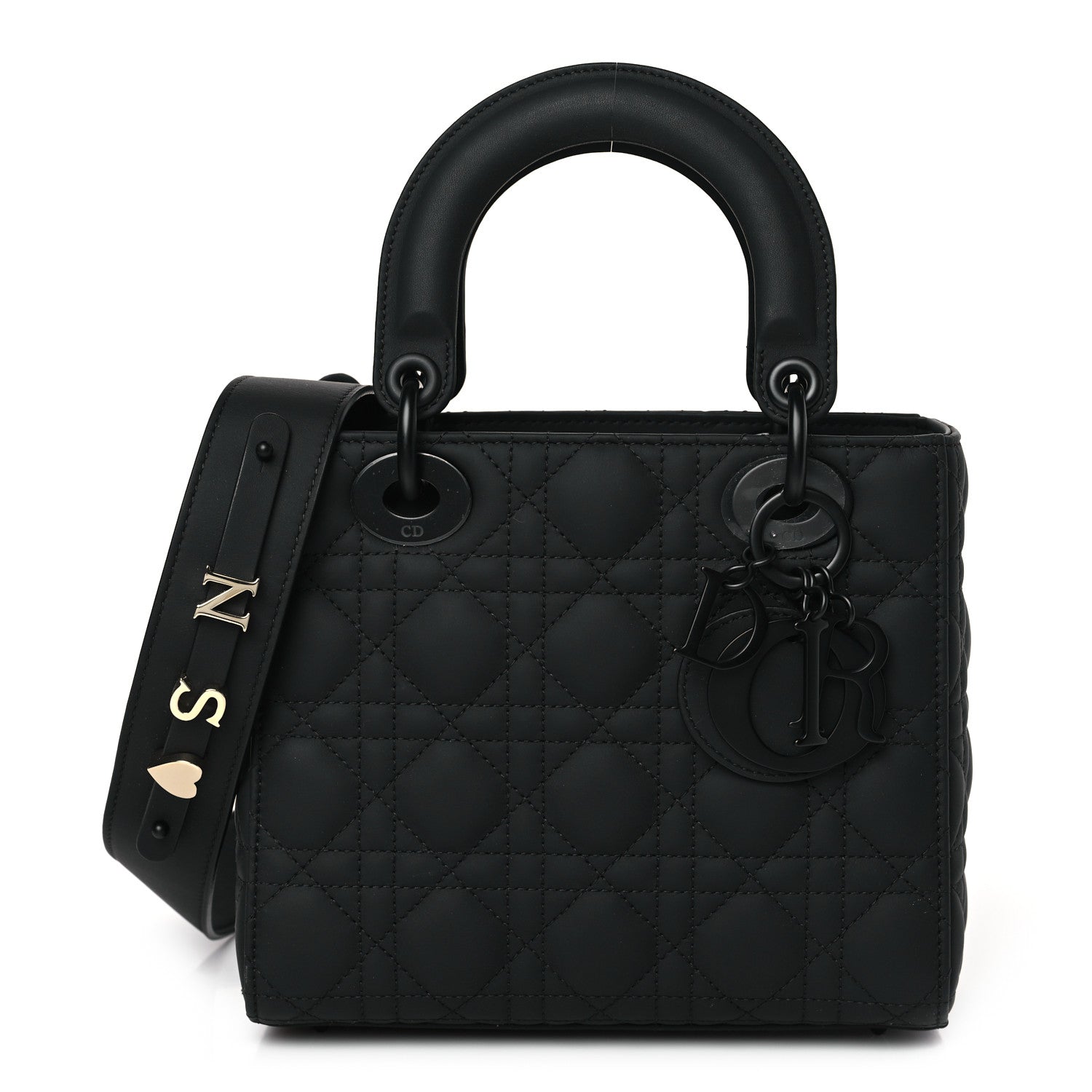 Christian Dior Ultra Matte Calfskin Cannage Small My ABCDior Lady Dior Black 1 of 9