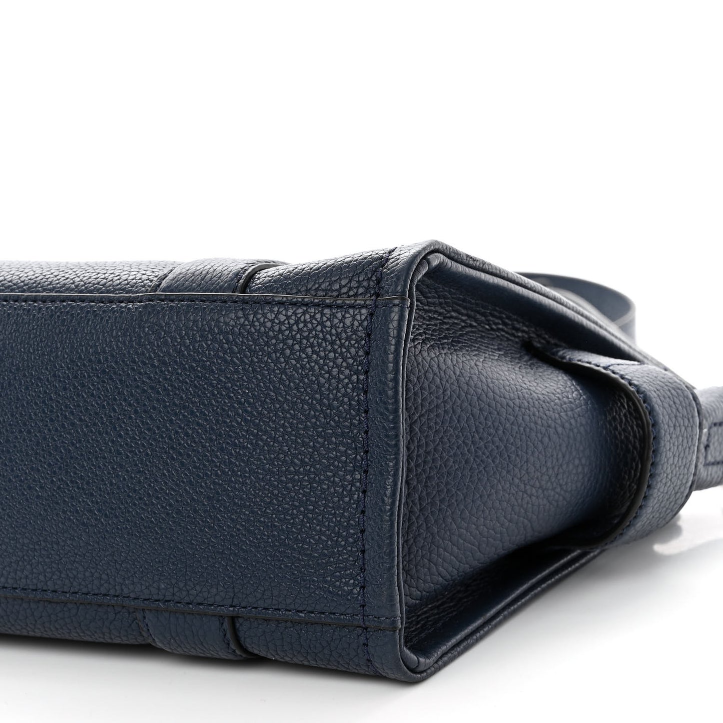 Grained Calfskin Small The Tote Bag Blue Sea