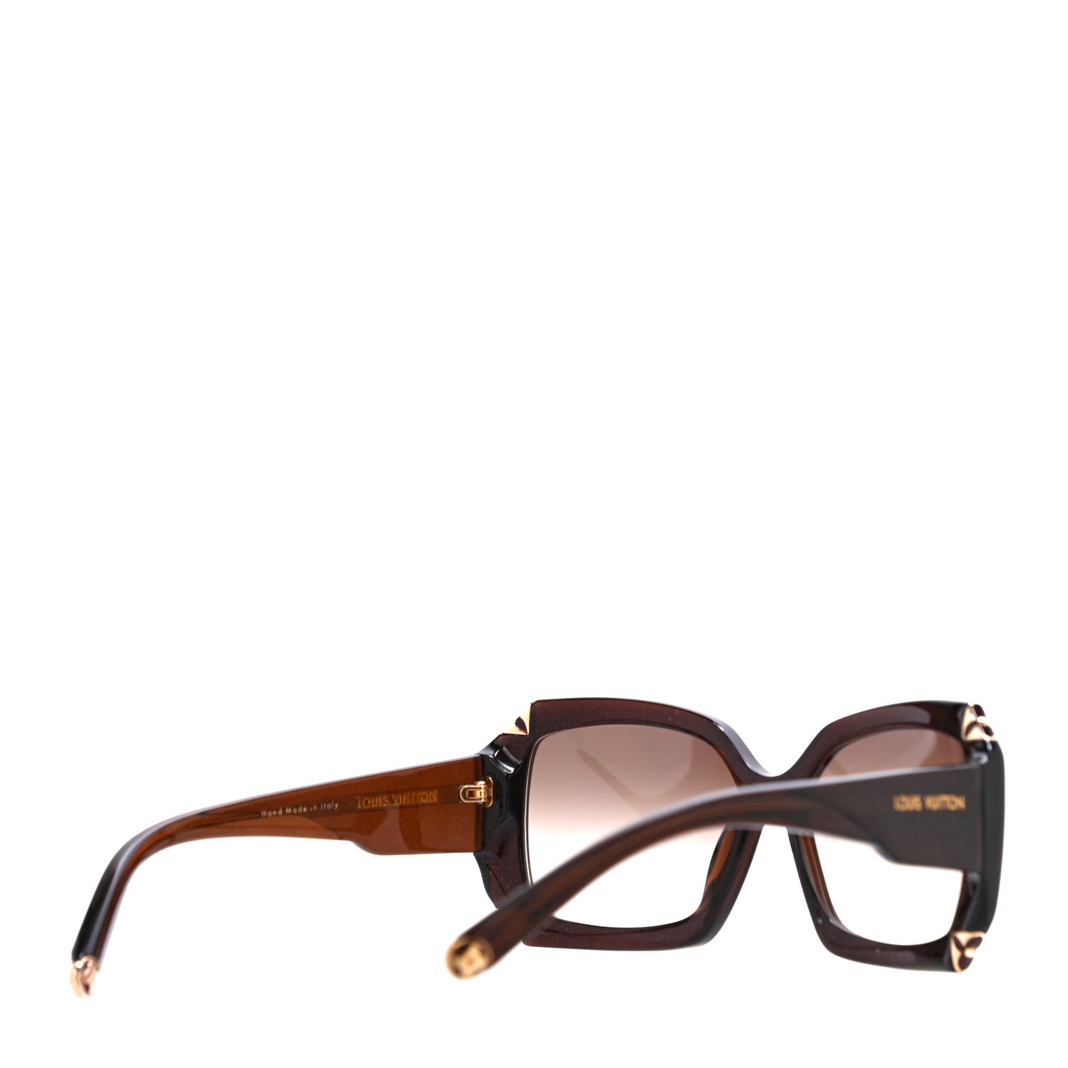 Louis Vuitton Hortensia Cat Eye Sunglasses Z0366W Brown Glitter 3 of 7