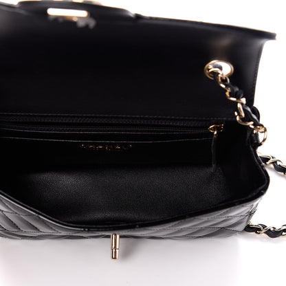 Chanel Patent Calfskin Quilted Mini Rectangular Flap Black 5 of 9