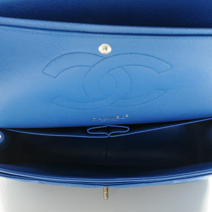 Chanel Caviar Quilted Jumbo Double Flap Blue 5 of 7