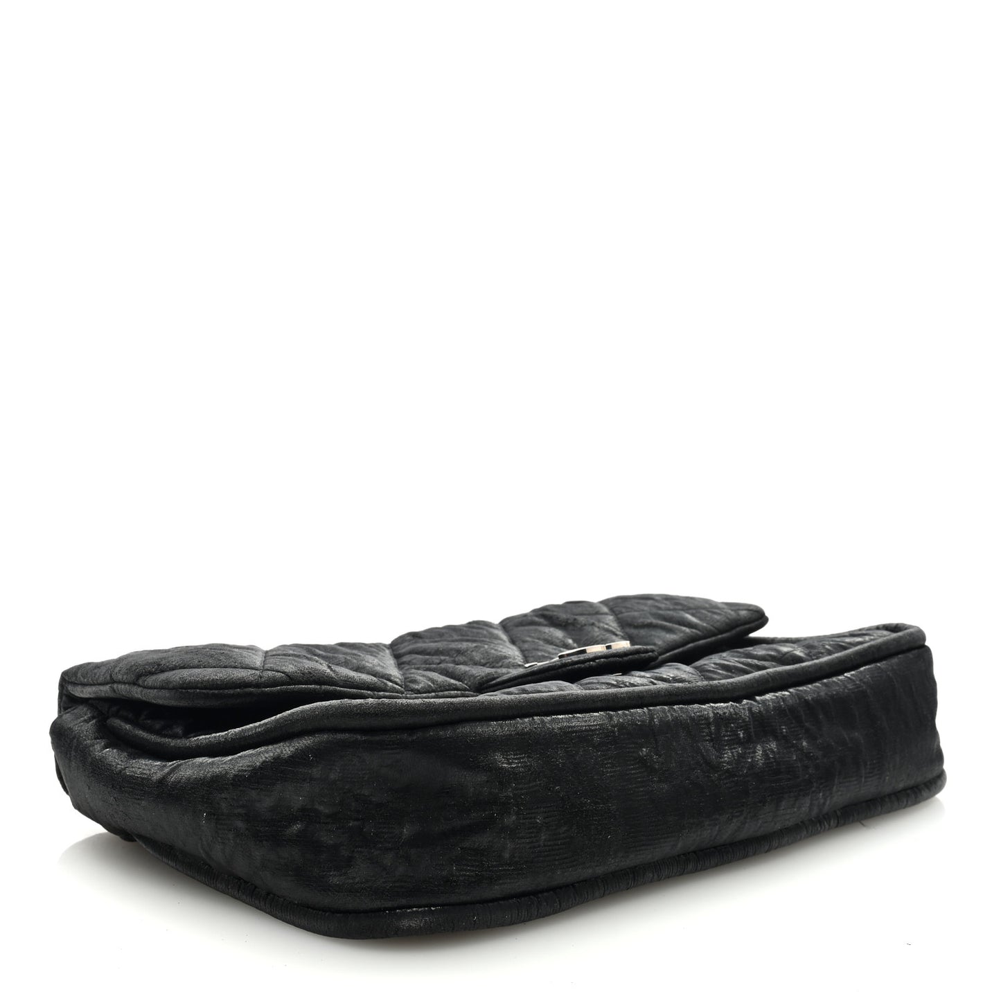 Coated Canvas Quilted Le Marais Flap Black