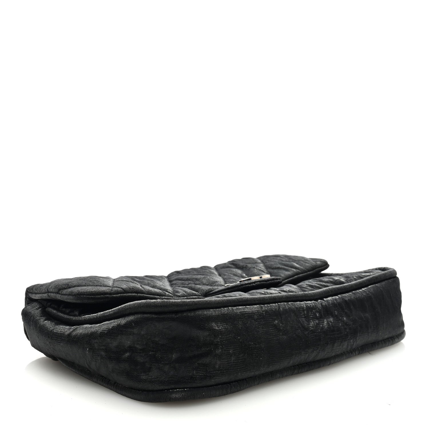 Chanel Coated Canvas Quilted Le Marais Flap Black 4 of 9