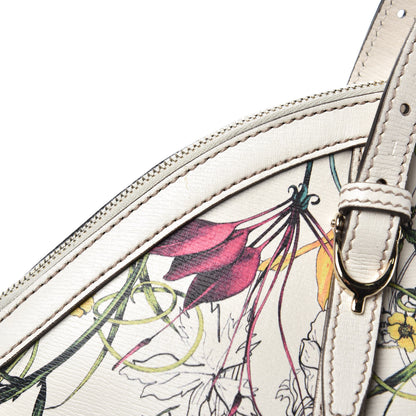 Gucci Canvas Flora Infinity Medium Nice Top Handle Dome Bag White 11 of 11
