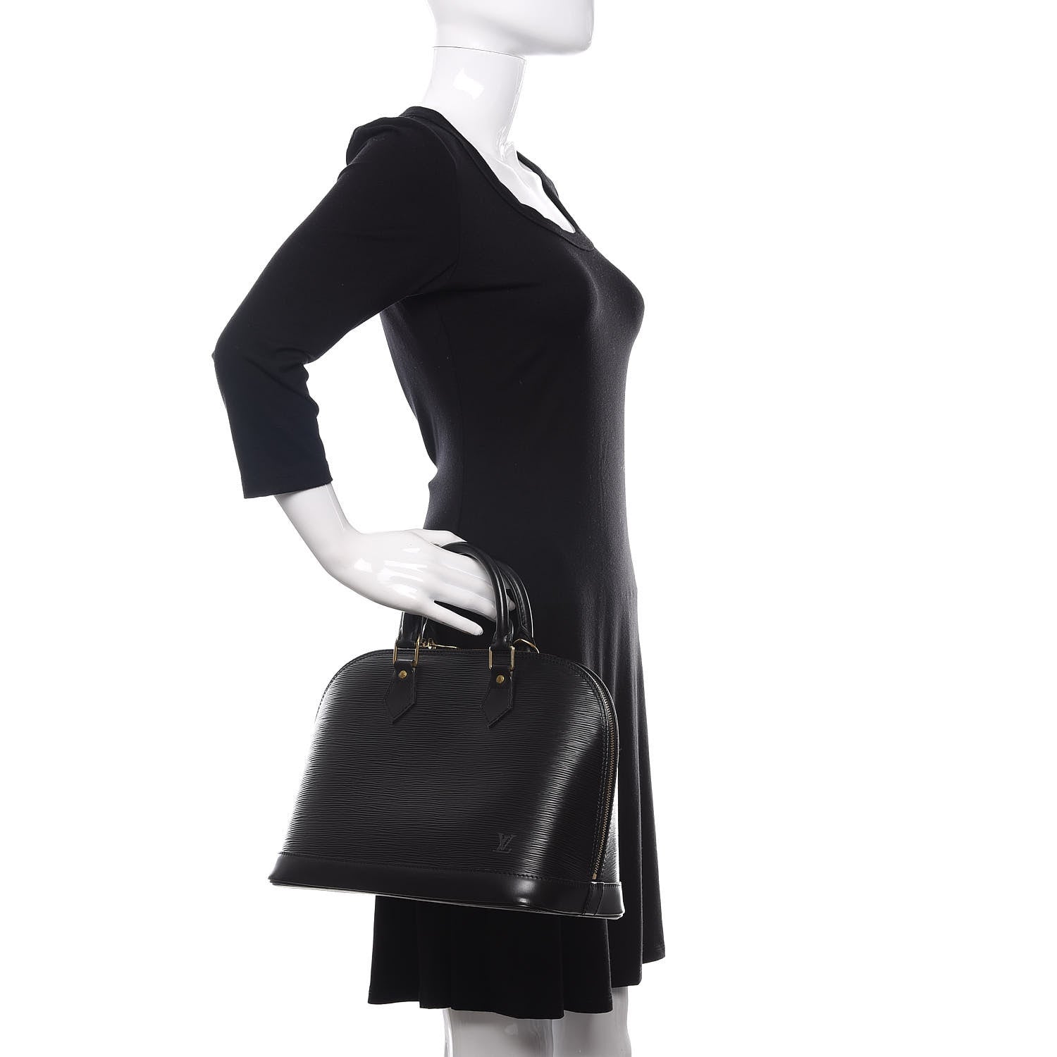 Louis Vuitton Epi Alma PM Black 2 of 10