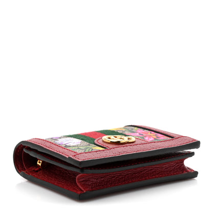 Gucci GG Supreme Monogram Flora Web Ophidia Card Case Red 4 of 11