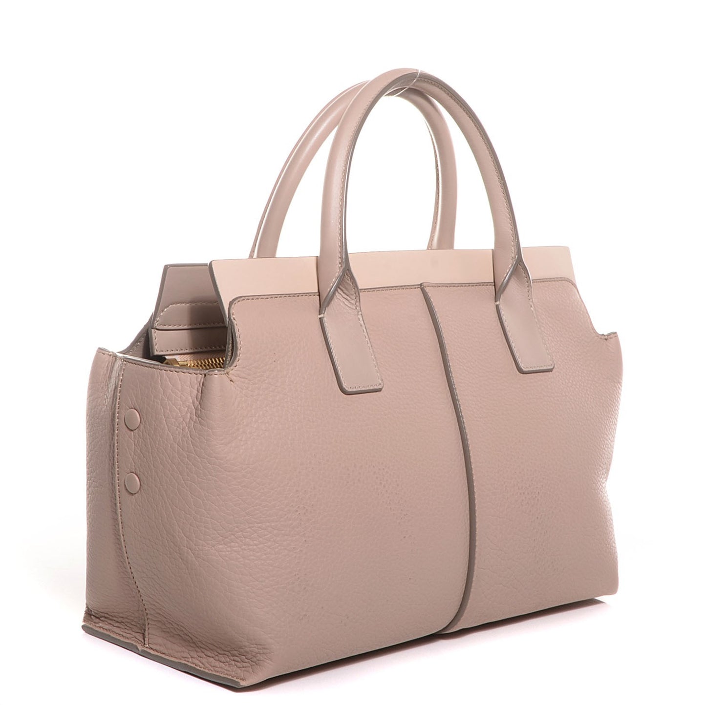 Grained Calfskin Small Cate Satchel Blush
