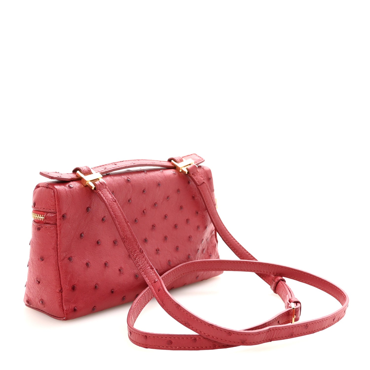 Loro Piana Ostrich L19 Extra Pocket Pouch 3 of 10