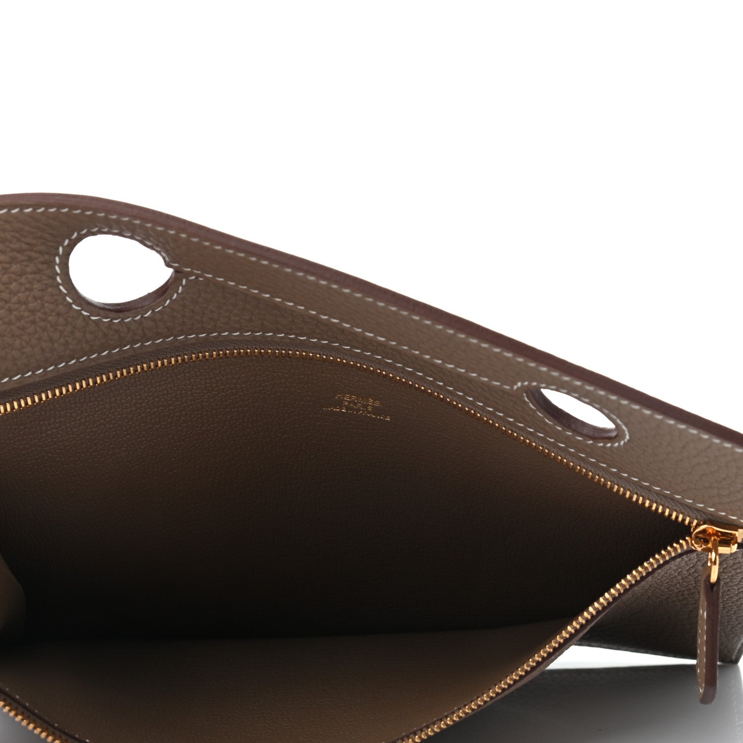 Hermes Togo Backpocket Pouch 30 Etoupe 5 of 6
