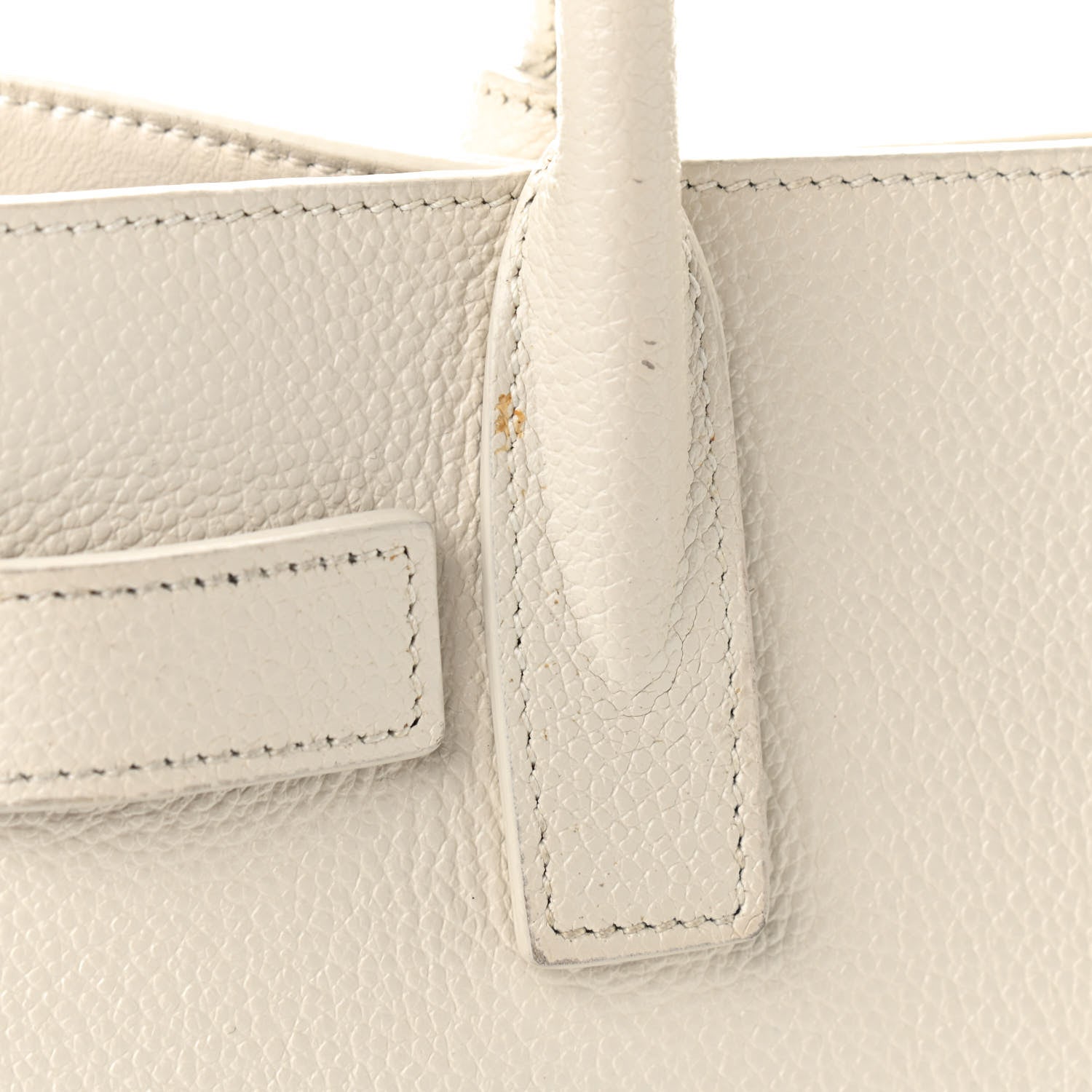 Saint Laurent Grained Calfskin Nano Sac de Jour Dove White 11 of 11