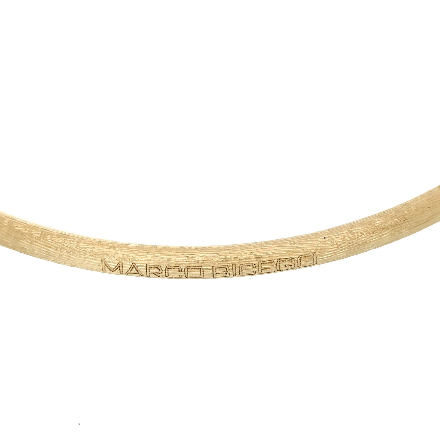 Marco Bicego 18K Yellow White Gold Diamond Lucia Bangle Bracelet 3 of 5