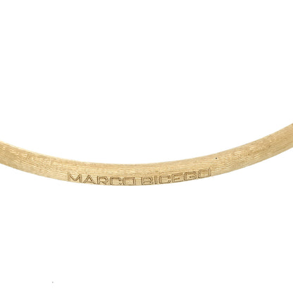 Marco Bicego 18K Yellow White Gold Diamond Lucia Bangle Bracelet 3 of 5