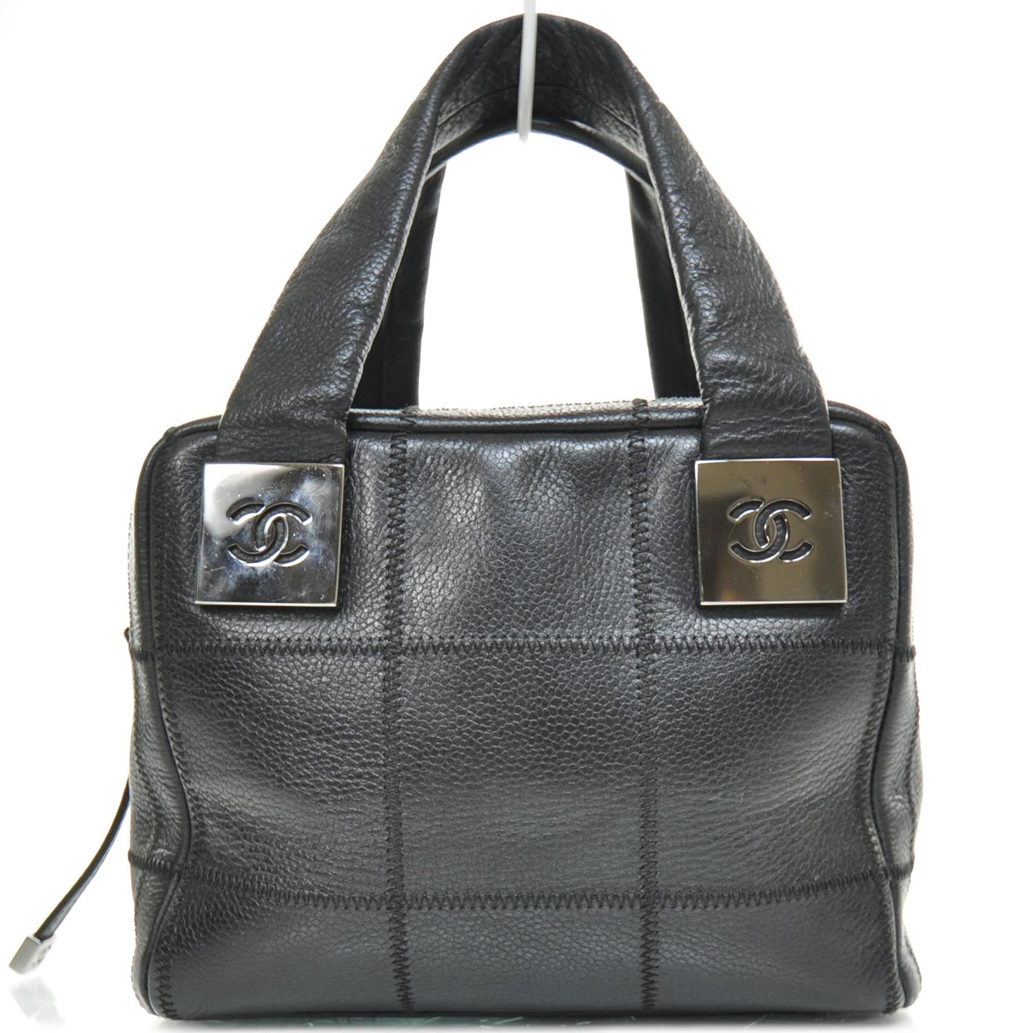 Chanel Caviar Square Stitched Small Handbag Black 1 of 9