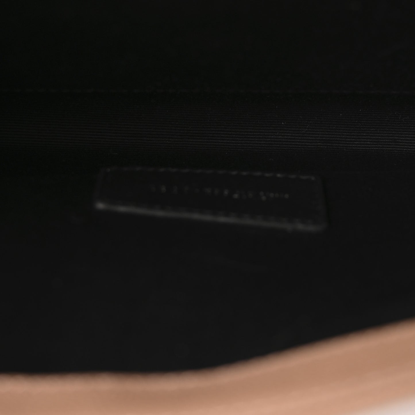 Grain De Poudre Matelasse Chevron Monogram Envelope Clutch Vintage Peach