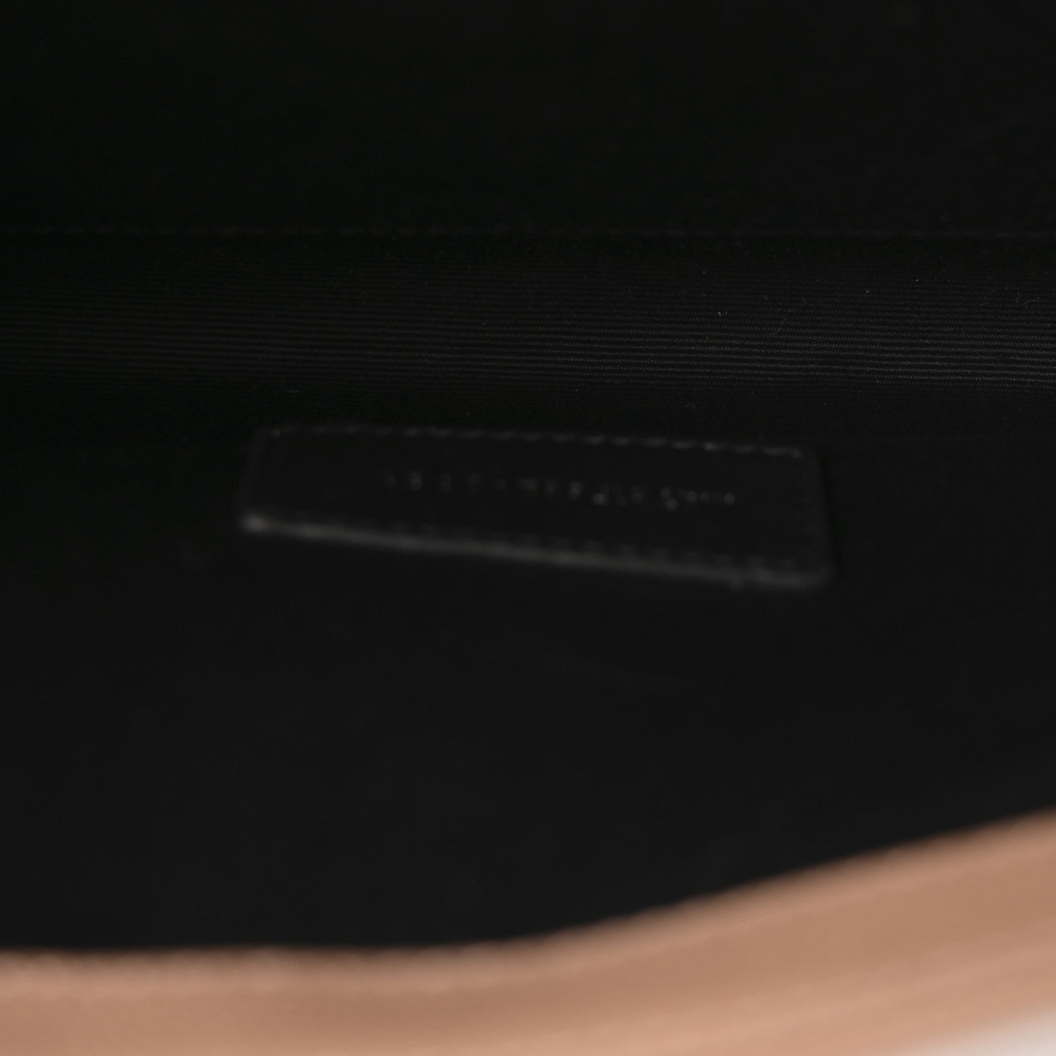 Saint Laurent Grain De Poudre Matelasse Chevron Monogram Envelope Clutch Vintage Peach 5 of 9