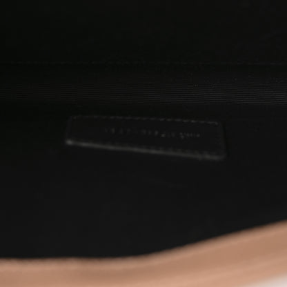 Saint Laurent Grain De Poudre Matelasse Chevron Monogram Envelope Clutch Vintage Peach 5 of 9