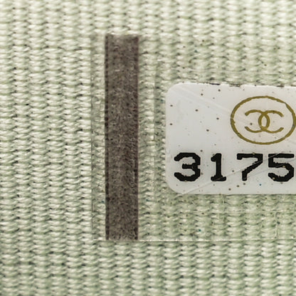 Chanel Caviar Quilted Flap Card Holder Wallet Light Green 8 of 9