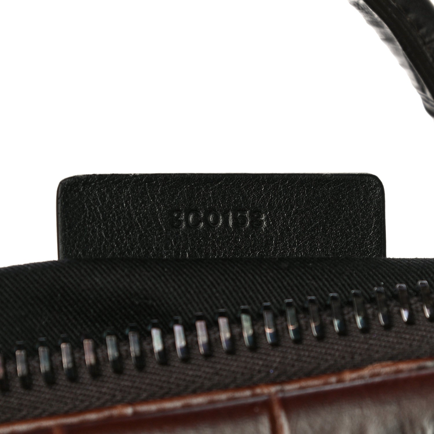 Givenchy Calfskin Crocodile Embossed 3D Stud Medium Antigona Brown 6 of 16