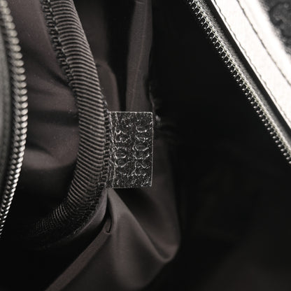 Gucci Crystal Monogram Web Large Duffle Bag Black 6 of 9