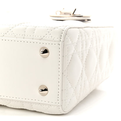 Christian Dior Lambskin Cannage Small My ABCDior Lady Dior White 10 of 10