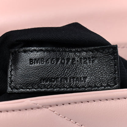 Saint Laurent Calfskin Y Quilted Monogram Toy Loulou Crossbody Bag Tender Pink 7 of 9