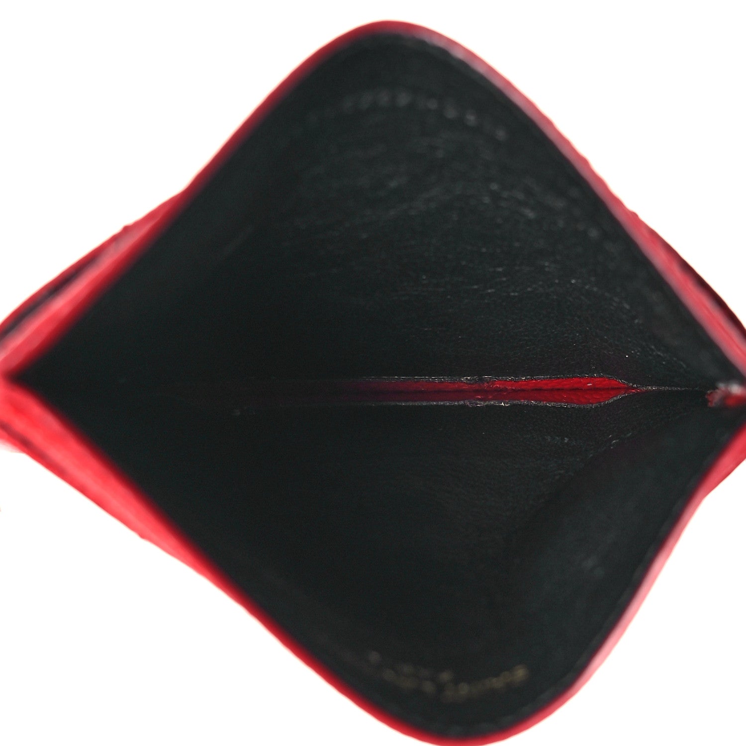 Saint Laurent Grain De Poudre Matelasse Chevron Monogram Credit Card Case 5 of 8