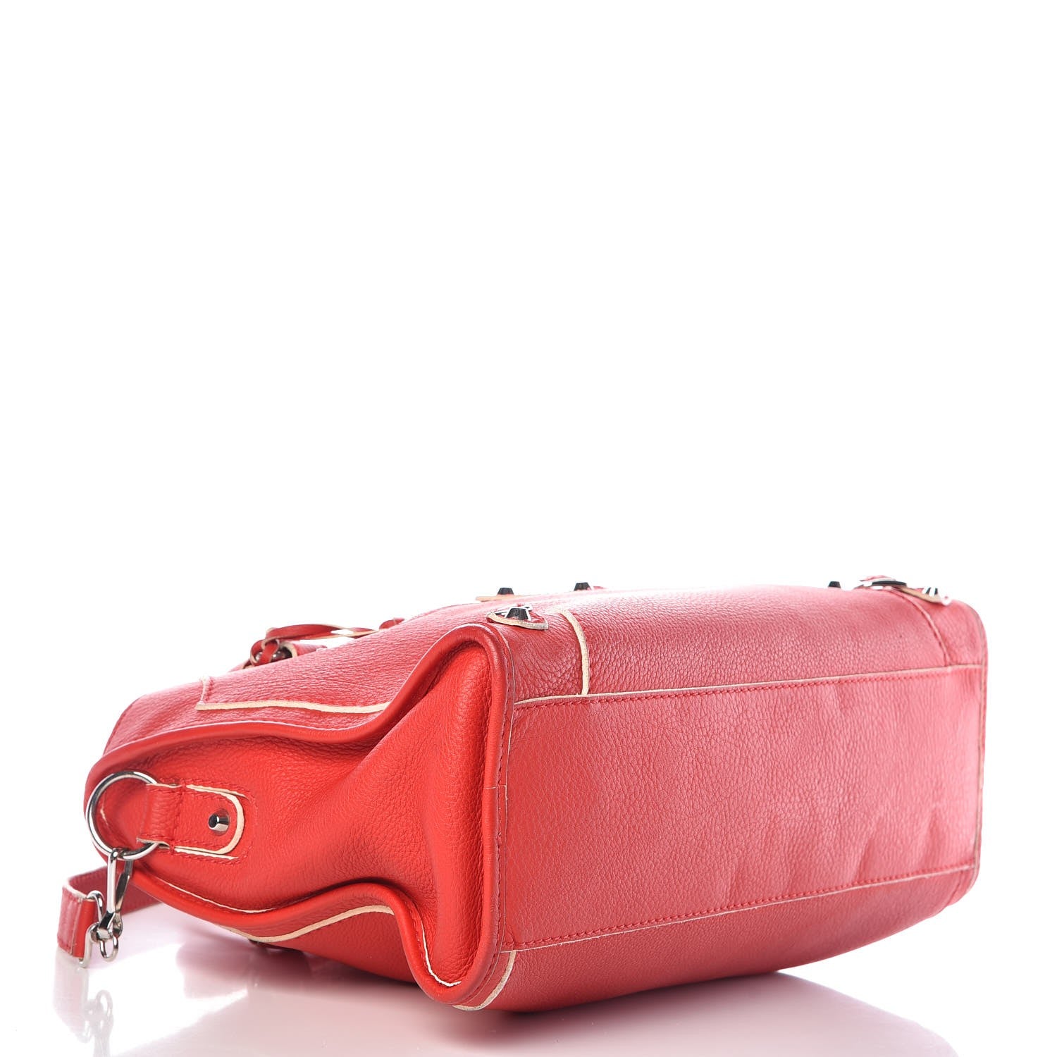 Balenciaga Supple Grained Calfskin Classic Silver Hardware Highlight City Rouge Fraise 5 of 10