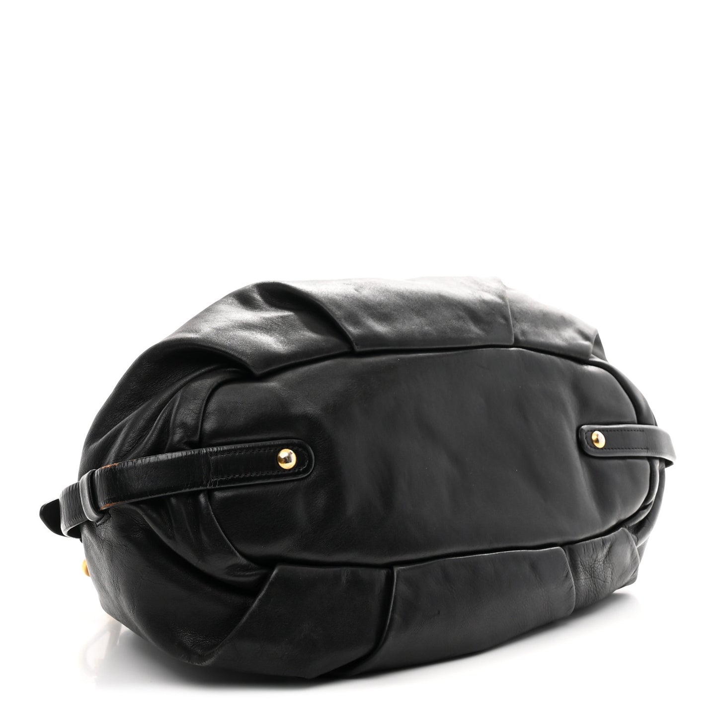 Vitello Soft Calfskin Shopping Satchel Black