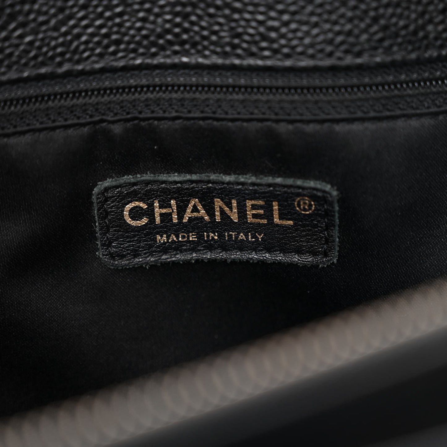 Caviar Quilted Grand Shopping Tote GST Black