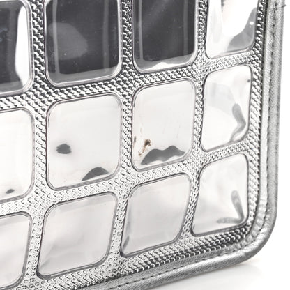 Chanel Vinyl Large Ice Cube Flap Silver 13 of 19