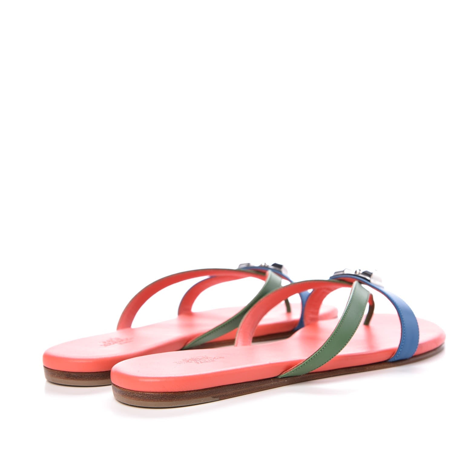 Hermes Nappa Calfskin Corfou Sandals 36 4 of 12