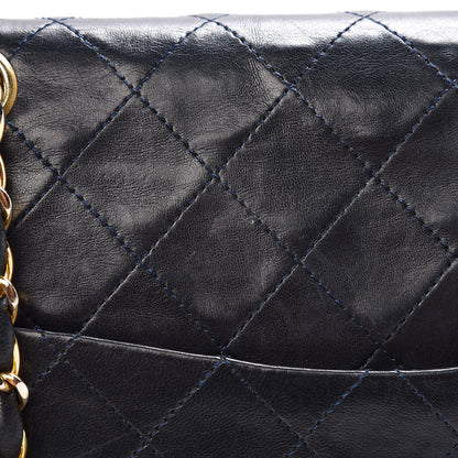 Chanel Lambskin Quilted Medium Double Flap Navy 19 of 19