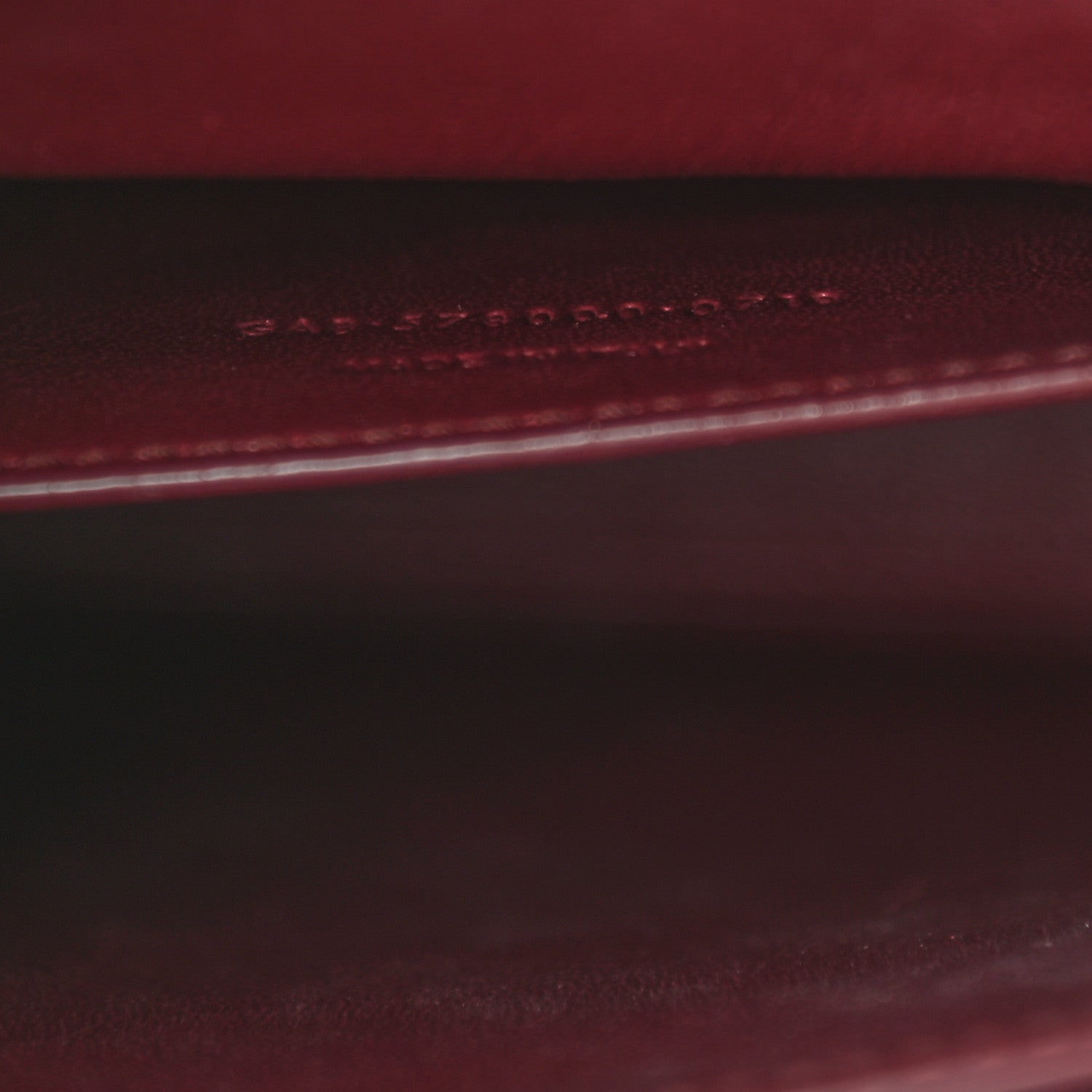 Saint Laurent Kid Scamosciato Smooth Calfskin Medium Classic Monogram Cassandra Top Handle Black Rouge Legion 7 of 9