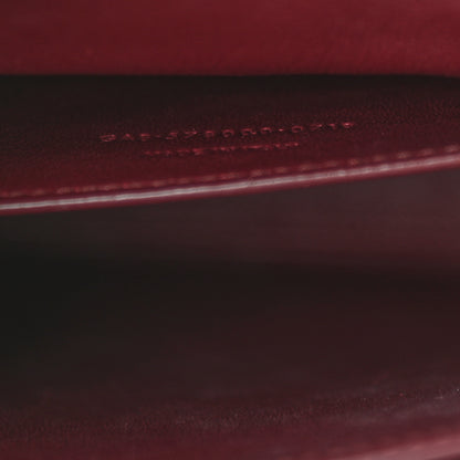 Saint Laurent Kid Scamosciato Smooth Calfskin Medium Classic Monogram Cassandra Top Handle Black Rouge Legion 7 of 9