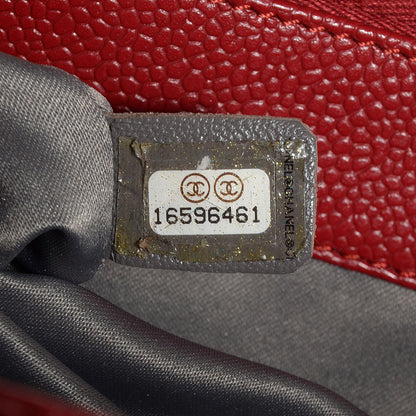 Chanel Caviar XL Grand Shopping Tote GST Red 7 of 7
