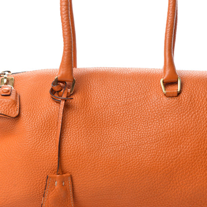 Prada Vitello Daino Shoulder Bag Papaya 21 of 21