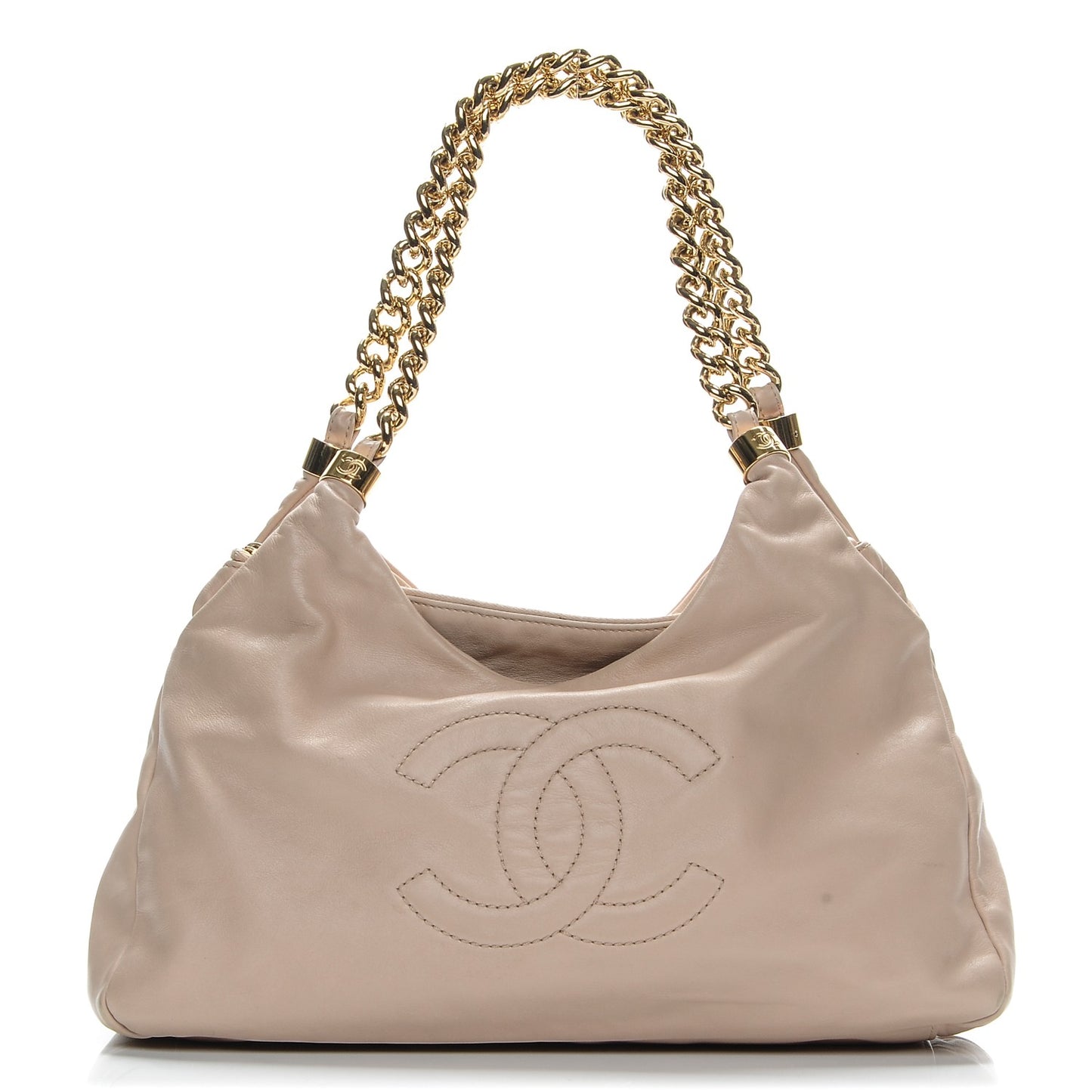 Calfskin Rodeo Drive Hobo Beige