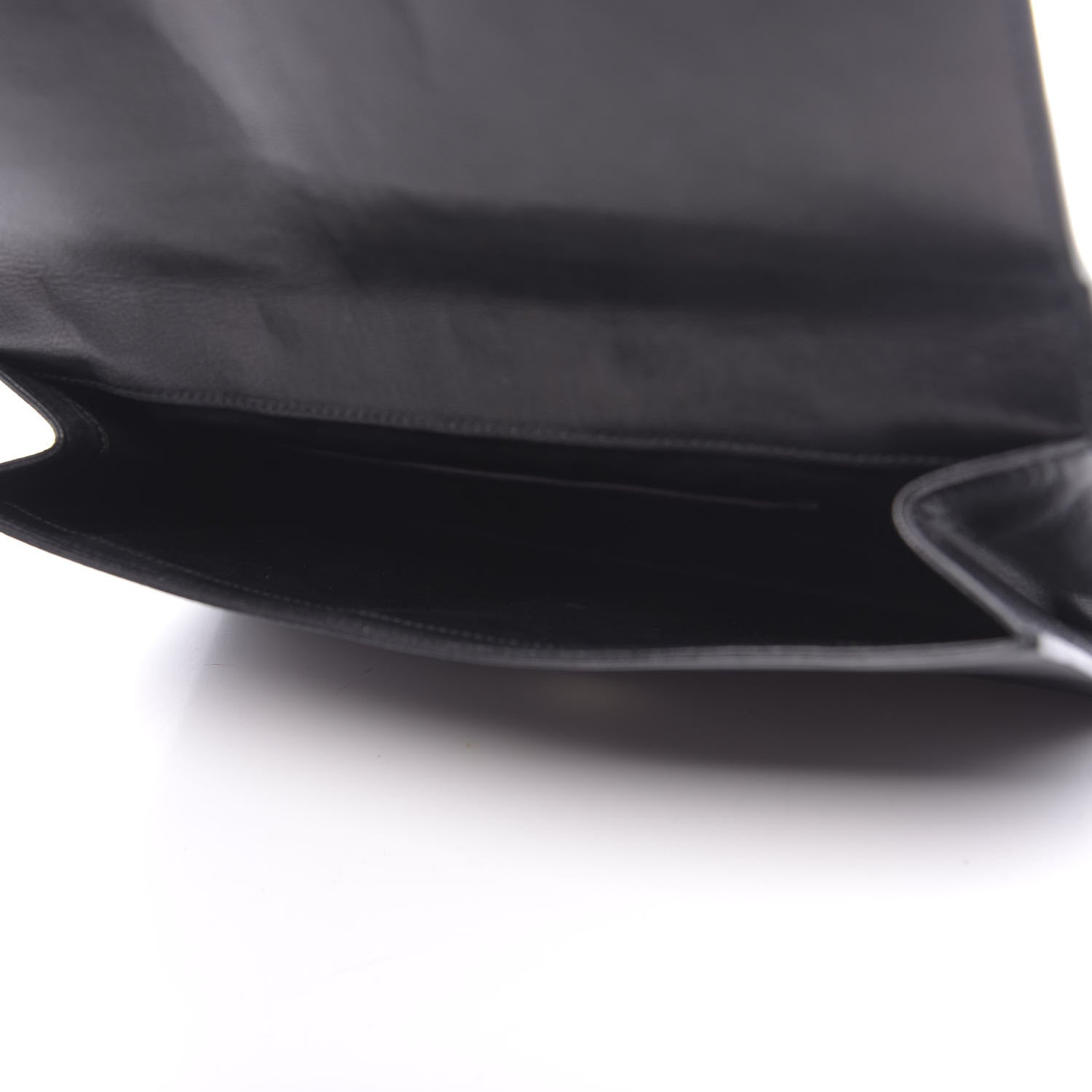 Saint Laurent Calfskin Monogram Large Belle De Jour Clutch Black 5 of 13