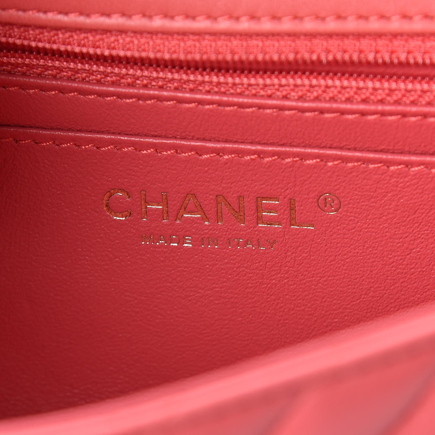 Chanel Lambskin Chevron Quilted Mini Rectangular Flap Pink 6 of 10