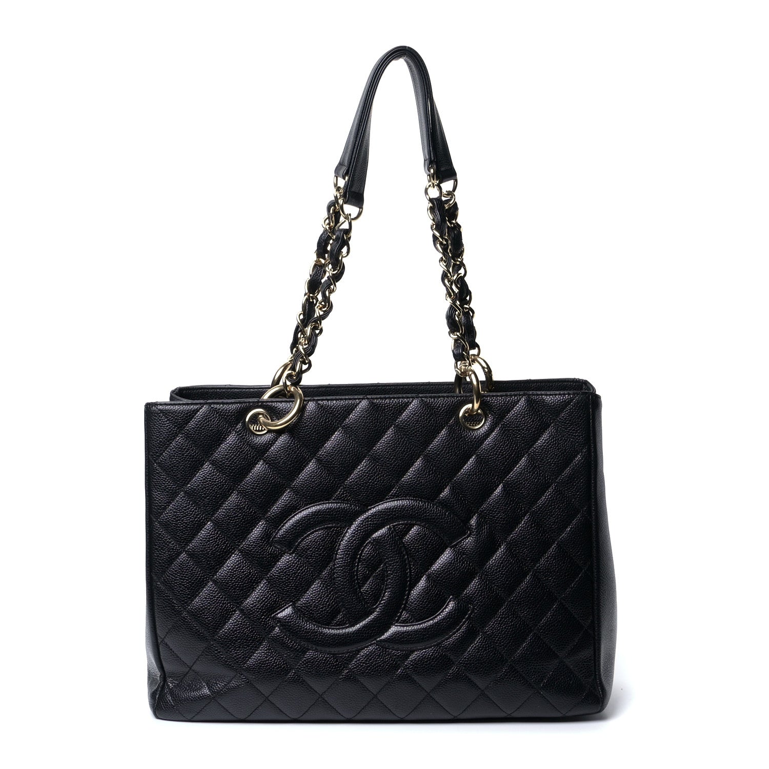 Chanel Caviar Quilted Grand Shopping Tote GST Black 1 of 4