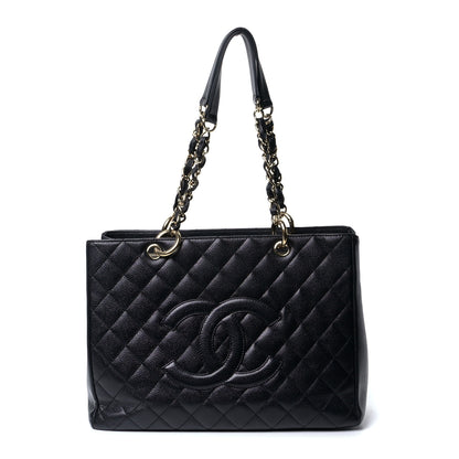 Chanel Caviar Quilted Grand Shopping Tote GST Black 1 of 4