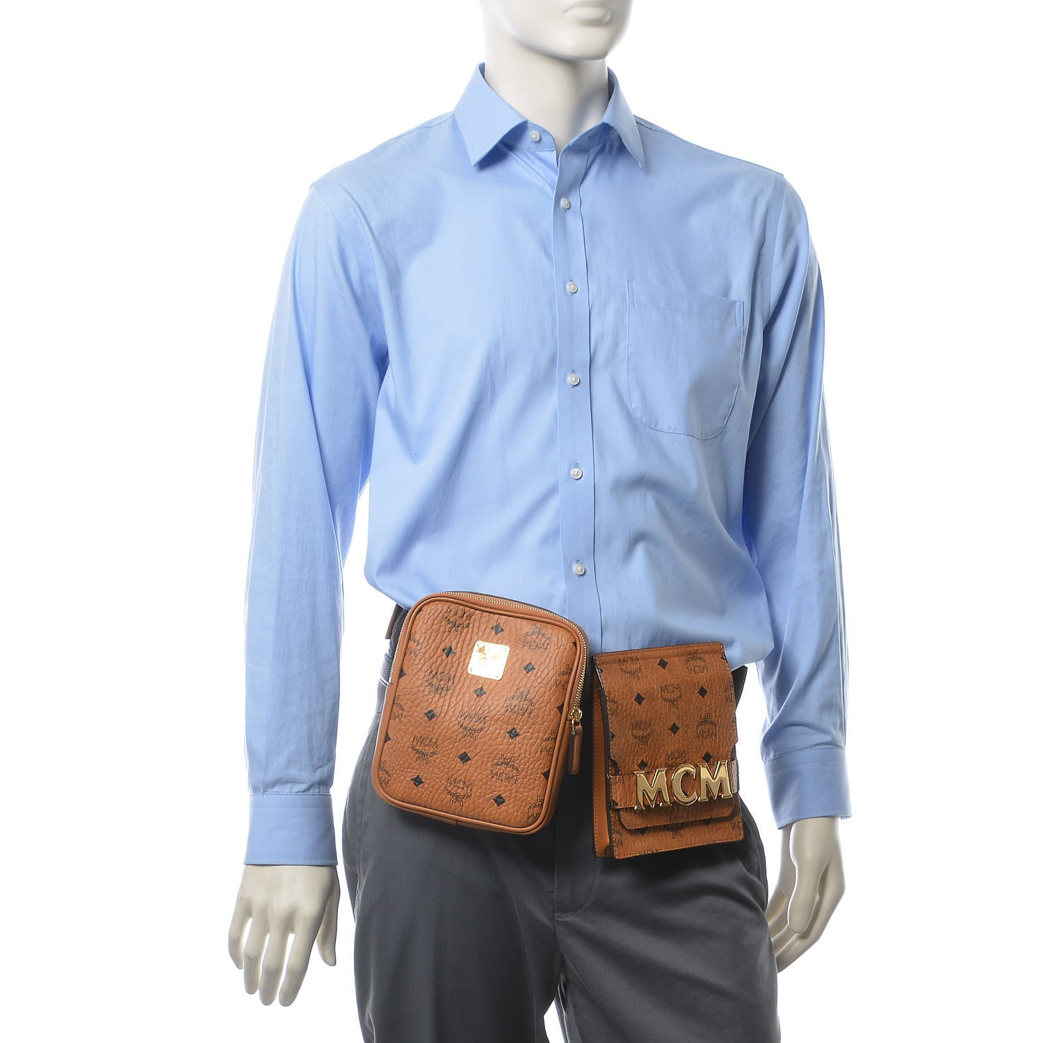 MCM Visetos Stark Modular Belt Bag Cognac 2 of 9