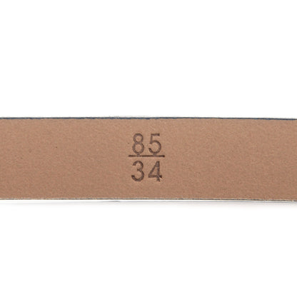 Chanel Leather CC Logo Skinny Belt 85 34 Navy Blue 5 of 7