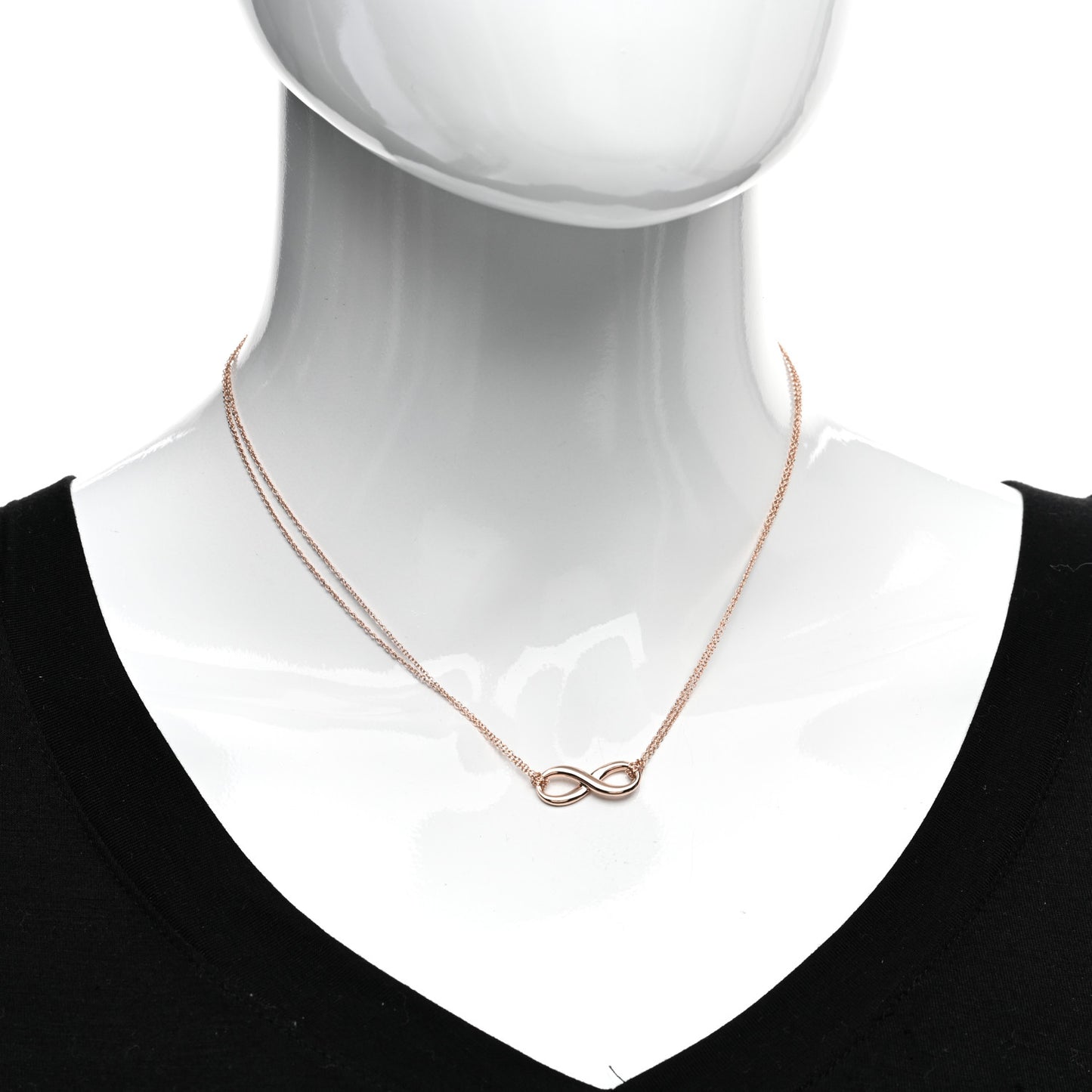 Rubedo Infinity Double Chain Necklace