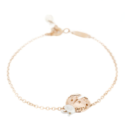 Tiffany 18K Rose Gold Sterling Silver Return to Tiffany Love Bugs Ladybug Bracelet 1 of 7