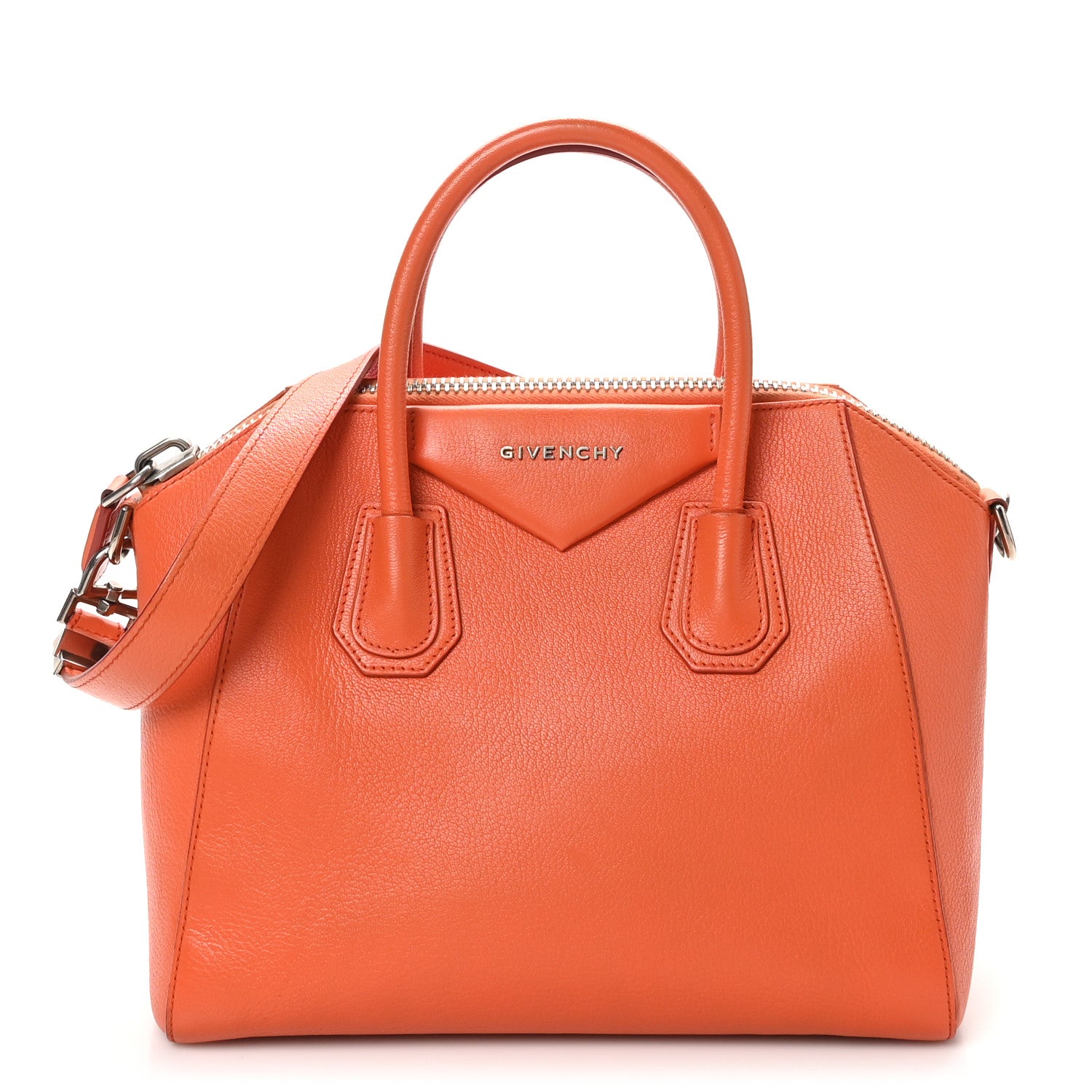 Givenchy Sugar Goatskin Mini Antigona Burnt Orange 1 of 10