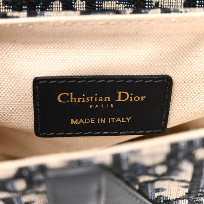 Christian Dior Oblique Mini Saddle Bag With Strap Blue 6 of 11